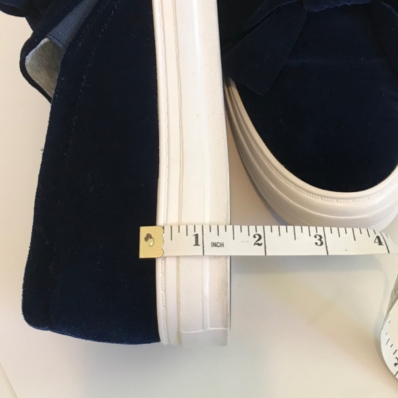 Nine West Navy Blue Velvet Sneakers, 10 - Picture 13 of 16